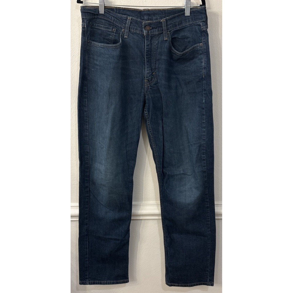 Levi's‎ 514 Mens 33x32 Blue Jeans Straight Leg Regular Fit Denim